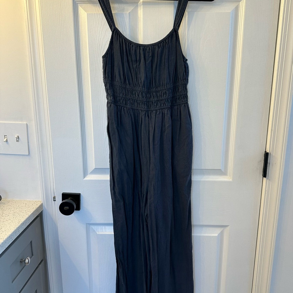 Navy Blue Sleeveless Jumpsuit